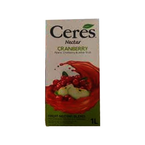 Ceres Nectar Cranberry, Apple Fruit Blend 1Ltr