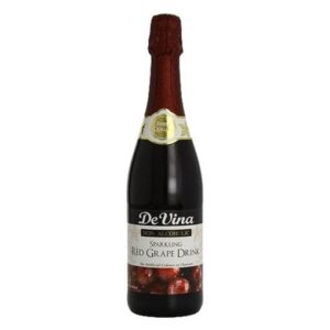 De Vina Non-alcoholic Sparkling Red Grape Drink 75cl