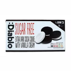 Diablo Dark Vanilla Cookies Sugar Free 176g
