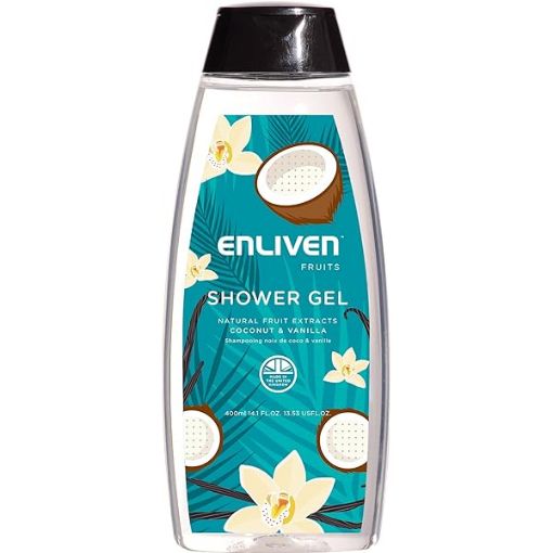 Enliven Fruit Shower Gel Coconut & Vanilla 500ml