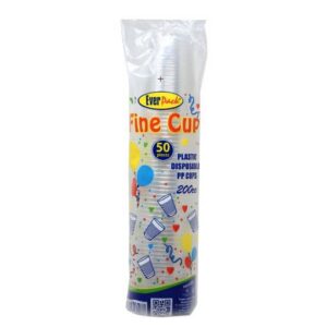 Everpack Fine Plastic Cups 200cc 50s