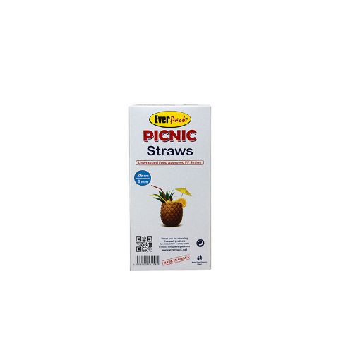 Everpack Picnic Straws Unwrapped (26cmx6mm) 200s