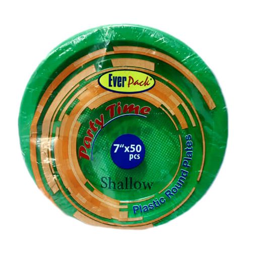Everpack Plastic Plate Shallow 7x50s