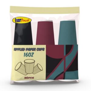 Everpack Rippled Paper Cups 16oz