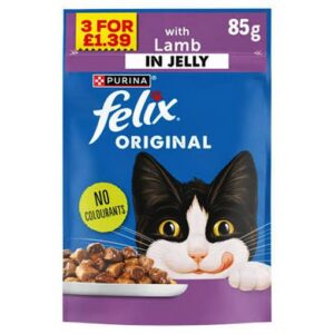 Felix Lamb Chunks in Jelly Pouch 85g