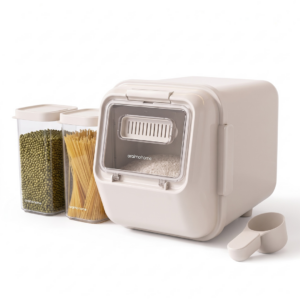 GrainVault Rice Dispenser & Food Storage Set
