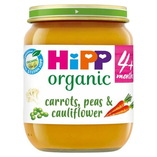 HiPP Organic Carrots/Cauliflower&Peas 4+ 125g