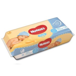 Huggies Baby Wipes Pure 56s