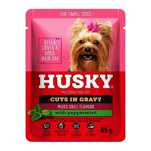 Husky Pouch Cuts In Gravy Mixed Grill 85g