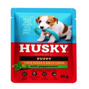 Husky Puppy Chicken&Barley With Peppermint 85g
