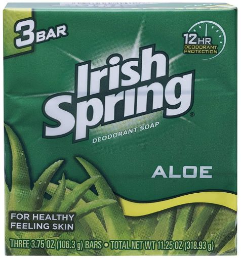 Irish Spring Soap Aloe 100gX3s