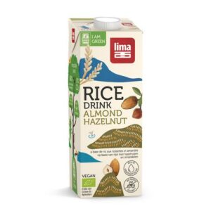 Lima Organic Rice Drink Hazelnut/Almond 1ltr