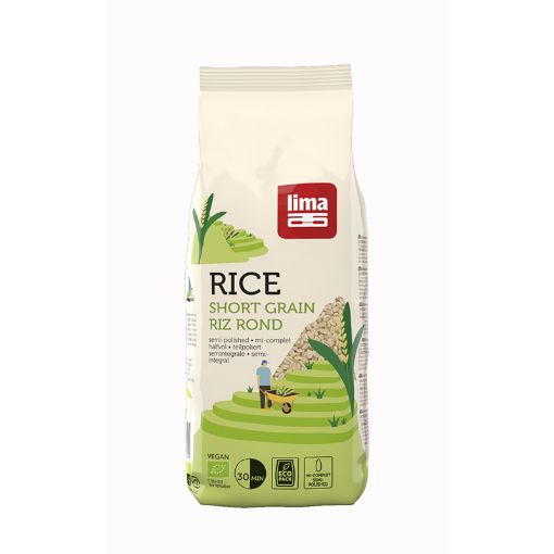 Lima Organic Rice Short Grain Semi-Polished 1kg
