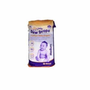 Little Dew Drops Baby Diapers Medium 12-Count