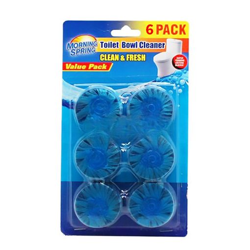 Morning Spring Blue Blocks Toilet Bowl 6s