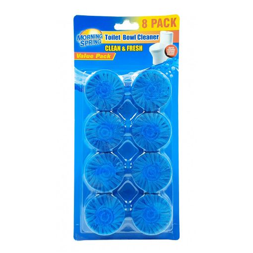 Morning Spring Blue Blocks Toilete Bowl 8s