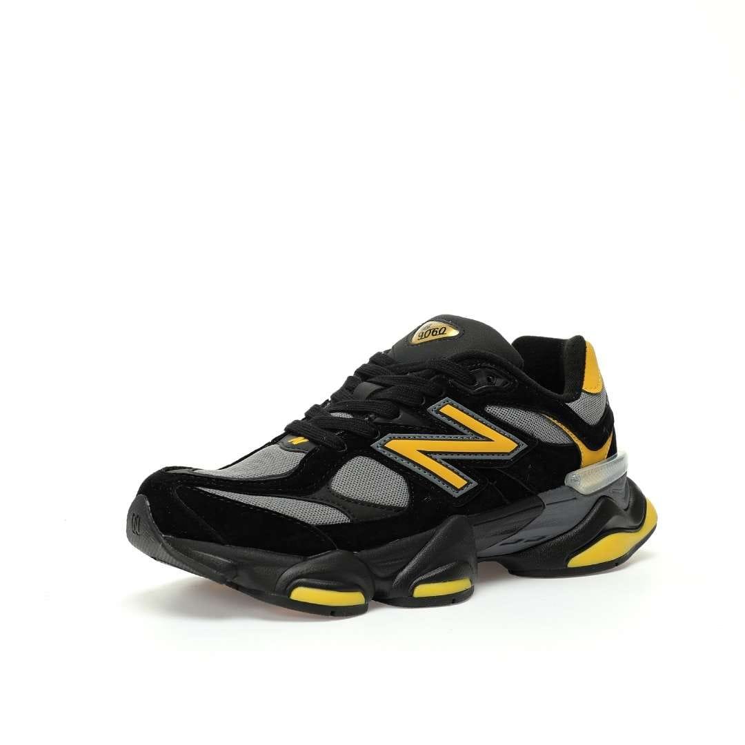 New Balance 9060 Black Grey Yellow Black Black Gray Yellow