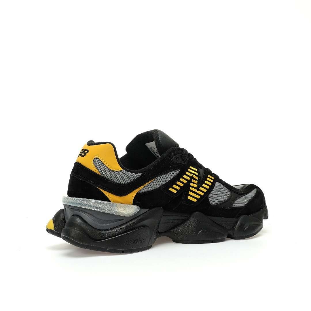 New Balance 9060 Black Grey Yellow Black Black Gray Yellow