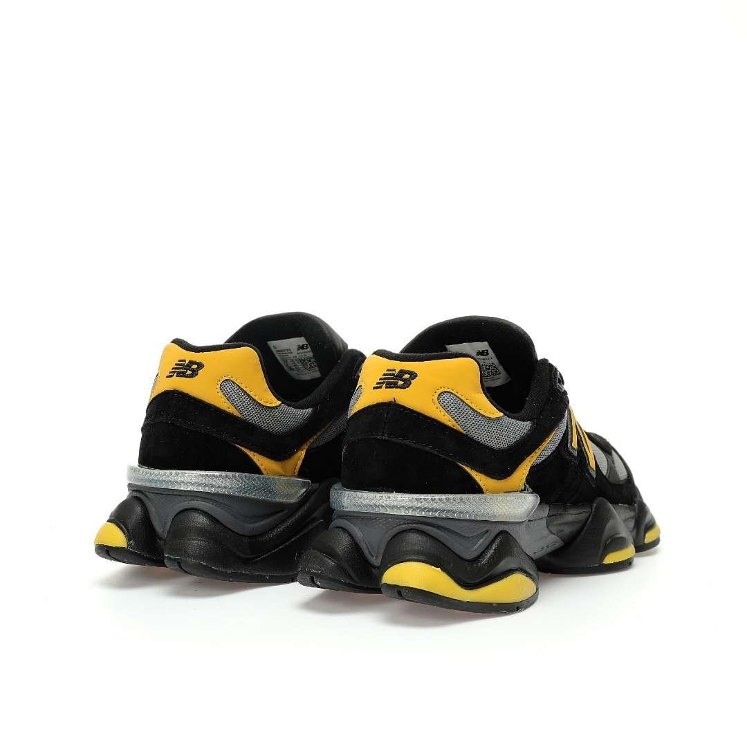 New Balance 9060 Black Grey Yellow Black Black Gray Yellow