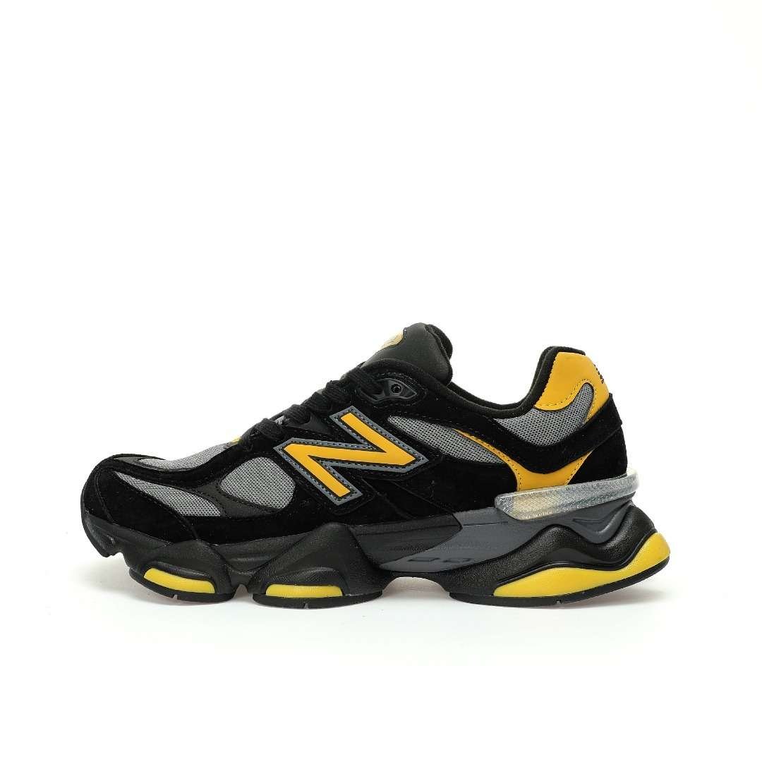 New Balance 9060 Black Grey Yellow Black Black Gray Yellow