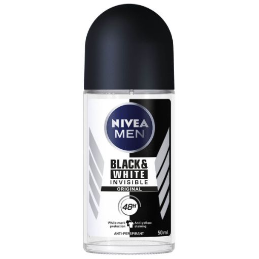 Nivea Men Deo Roll-On Invisible Black & White 50ml