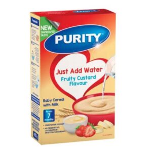 Purity Baby RTE Cereal Fruity Custard 7M 450g