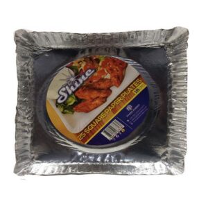 Shine Paper Plates Square 18cm 25s