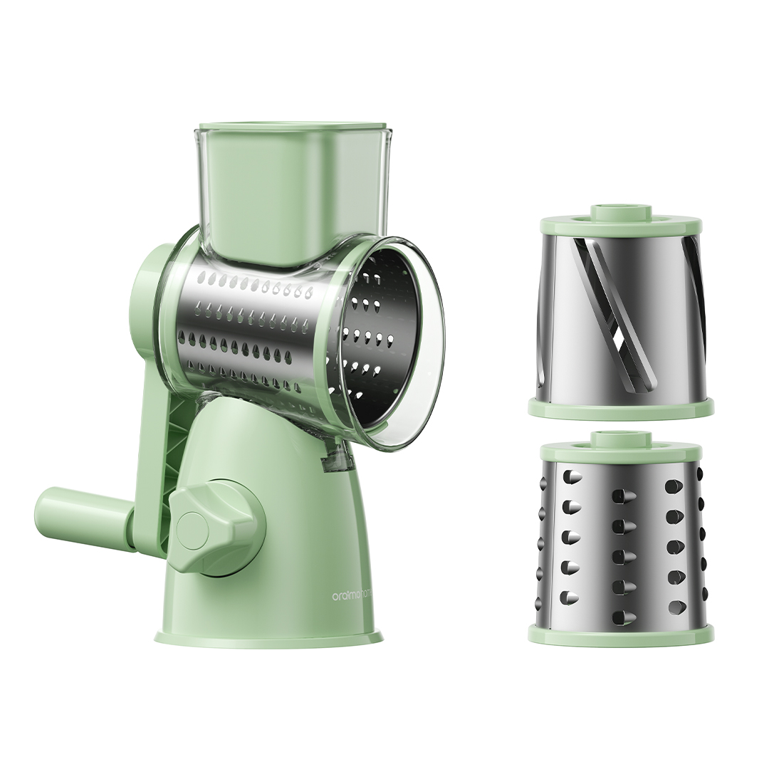 SpinSlice Safe Easy Rotary Drum Grater (3 Blades)