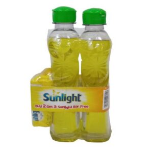 Sunlight Dishwash Lemon 400ml B2G1 Bar Free