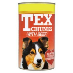 Tex Dog Food Chunk Beef 1.23kg