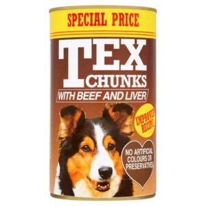 Tex Dog Food Chunk Beef&Liver 1.2kg