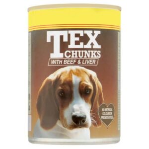 Tex Dog Food Chunks Beef & Liver 400g