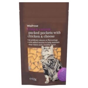 Waitrose Cat Food Packed Pockets Chicken & Cheese 65g