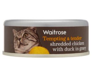 Waitrose Cat Food Shredded Chicken/Duck In Gravy 80g