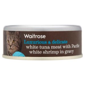 Waitrose Cat Food Tuna Meat With Shrimp & Gravy 80g
