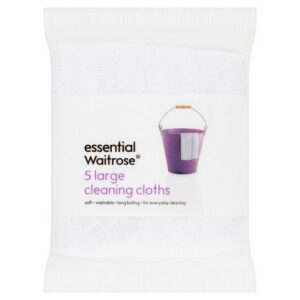 Waitrose Cleaning Cloths Large 5s