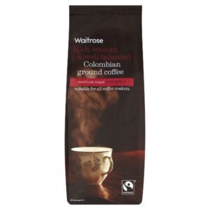 Waitrose Colombian Ground Coffee Med 454g