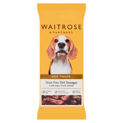 Waitrose Dog Deli Tripe Vension Sausages 60g