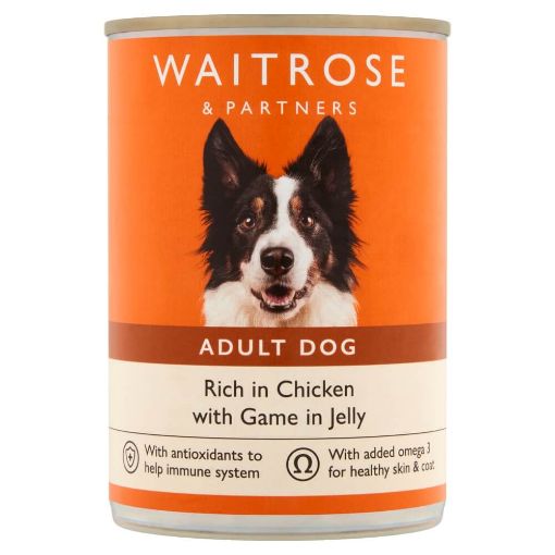 Waitrose Dog Food Chicken & Game Chunks In Jelly 400g