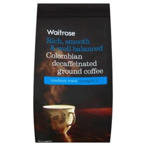 Waitrose Ground Coffee Colombian Decaf 227g