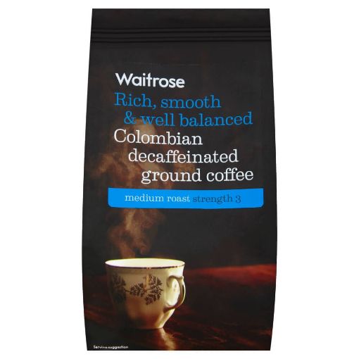 Waitrose Ground Coffee Colombian Decaf 227g