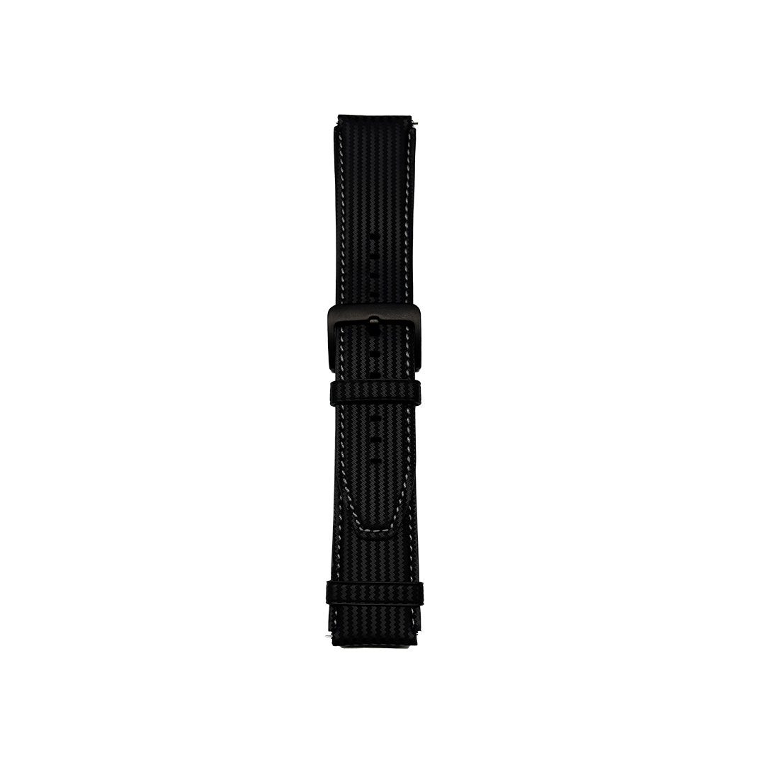 Watch Strap 34 Cow Leather Carbon Fiber Pattern Watch Strap