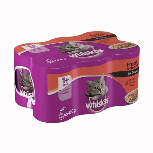 Whiskas Meat Selection In Gravy (400gx6)